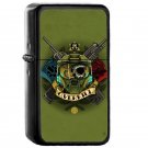 Overkill - Oil Windproof Flip Top Black Lighters Briquet Encendedor