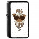 Pug Life - Oil Windproof Flip Top Black Lighters Briquet Encendedor