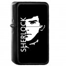 Sherlock - Oil Windproof Flip Top Black Lighters Briquet Encendedor