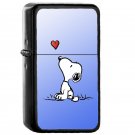 Snoopy In Love character of Peanuts - Oil Windproof Flip Top Black Lighters Briquet Encendedor 1