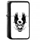 Unsc Logo - Oil Windproof Flip Top Black Lighters Briquet Encendedor