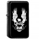 Unsc Logo Halo 4 Grunt Distressed Look - Oil Windproof Flip Top Black Lighters Briquet Encendedor