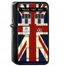 Union Jack Police Call Box Doctor Who - Oil Windproof Flip Top Black Lighters Briquet Encendedor