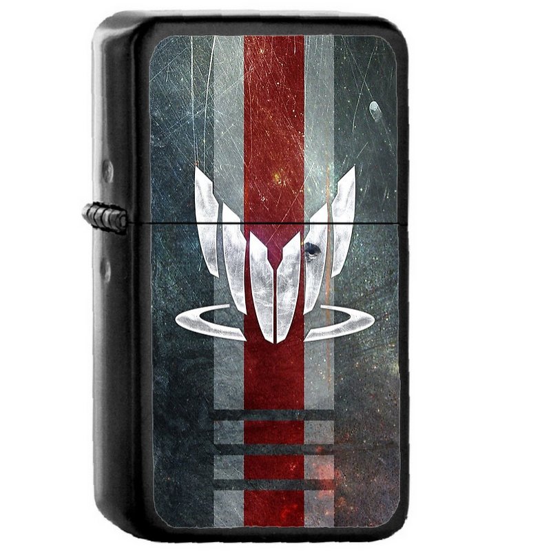 N7 Spectre - Oil Windproof Flip Top Black Lighters Briquet Encendedor