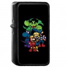 Mushroom A - Oil Windproof Flip Top Black Lighters Briquet Encendedor