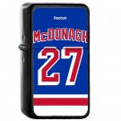 New York Rangers Ryan Mcdonagh Jersey - Oil Windproof Flip Top Black Lighters Briquet Encendedor