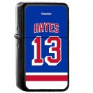 New York Rangers Kevin Hayes Jersey - Oil Windproof Flip Top Black Lighters Briquet Encendedor