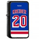 New York Rangers Chris Kreider Jersey - Oil Windproof Flip Top Black Lighters Briquet Encendedor