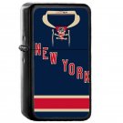 New York Rangers Alternate Jersey - Oil Windproof Flip Top Black Lighters Briquet Encendedor