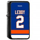 New York Islanders Nick Leddy Jersey - Oil Windproof Flip Top Black Lighters Briquet Encendedor