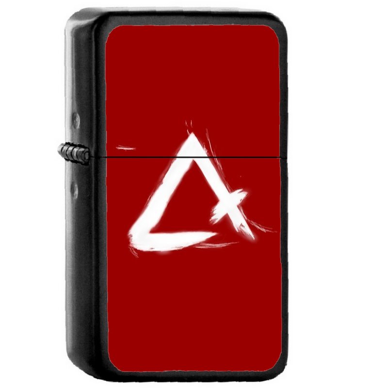 New Monarchy Executors Mark - Oil Windproof Flip Top Black Lighters Briquet Encendedor