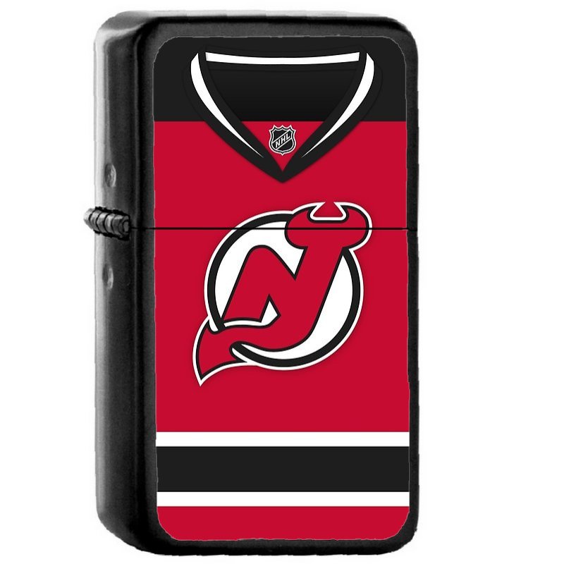 New Jersey Devils Home Jersey - Oil Windproof Flip Top Black Lighters Briquet Encendedor
