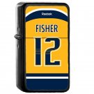 Nashville Predators Mike Fisher Jersey - Oil Windproof Flip Top Black Lighters Briquet Encendedor