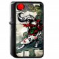 Okami Wolf - Oil Windproof Flip Top Black Lighters Briquet Encendedor