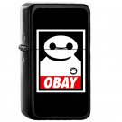 Obay Baymax X Obey - Oil Windproof Flip Top Black Lighters Briquet Encendedor
