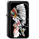 Nuevo Mexico Girl American Red Indian - Oil Windproof Flip Top Black Lighters Briquet Encendedor