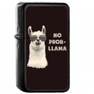 No Problem Llama - Oil Windproof Flip Top Black Lighters Briquet Encendedor