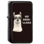 No Problem Llama - Oil Windproof Flip Top Black Lighters Briquet Encendedor
