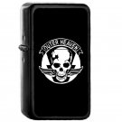 Outer Haven Logo White - Oil Windproof Flip Top Black Lighters Briquet Encendedor