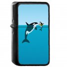 Orca - Oil Windproof Flip Top Black Lighters Briquet Encendedor