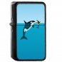Orca - Oil Windproof Flip Top Black Lighters Briquet Encendedor