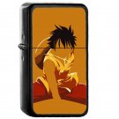 One Piece Luffy Japanese Manga - Oil Windproof Flip Top Black Lighters Briquet Encendedor