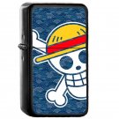 One Piece Luffy Xxxl Japanese Manga - Oil Windproof Flip Top Black Lighters Briquet Encendedor