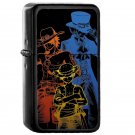 One Piece Brothers Colored Lineart - Oil Windproof Flip Top Black Lighters Briquet Encendedor
