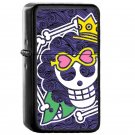 One Piece Brook Xxxl Japanese Manga - Oil Windproof Flip Top Black Lighters Briquet Encendedor