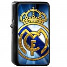Real Madrid a - Oil Windproof Flip Top Black Lighters Briquet Encendedor