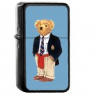 Ralph Lauren Polo Bear - Oil Windproof Flip Top Black Lighters Briquet Encendedor