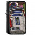 R2 D2 Zombie Star Wars - Oil Windproof Flip Top Black Lighters Briquet Encendedor
