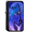 Princess Luna In The Sky  - Oil Windproof Flip Top Black Lighters Briquet Encendedor