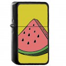 Pop Art Watermelon - Oil Windproof Flip Top Black Lighters Briquet Encendedor