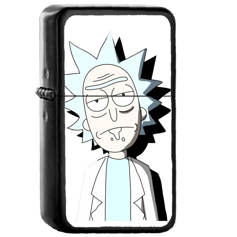 Rick Mugshot - Oil Windproof Flip Top Black Lighters Briquet Encendedor