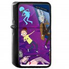 Rick And Morty Doctor Who - Oil Windproof Flip Top Black Lighters Briquet Encendedor