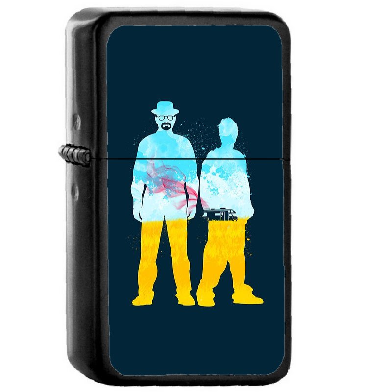 Breaking Bad Respect The Chemistry - Oil Windproof Flip Top Black Lighters Briquet Encendedor