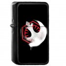 Resist - Oil Windproof Flip Top Black Lighters Briquet Encendedor