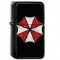 Resident Evil Umbrella Typography - Oil Windproof Flip Top Black Lighters Briquet Encendedor