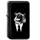 Reservoir Tiger Black Tee Edition - Oil Windproof Flip Top Black Lighters Briquet Encendedor