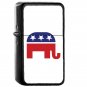 Republican Original Elephant - Oil Windproof Flip Top Black Lighters Briquet Encendedor