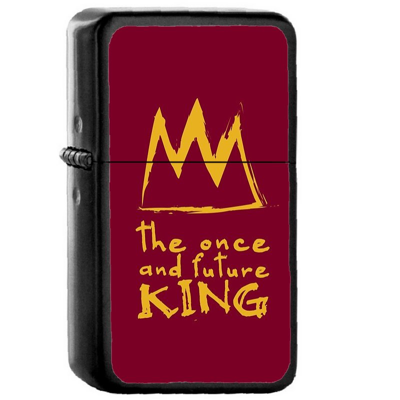 Once And Future King  - Oil Windproof Flip Top Black Lighters Briquet Encendedor
