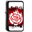 Rwby Ruby Rose Splatter - Oil Windproof Flip Top Black Lighters Briquet Encendedor