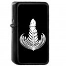 Rosetta - Oil Windproof Flip Top Black Lighters Briquet Encendedor