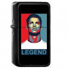 Ronaldo - Oil Windproof Flip Top Black Lighters Briquet Encendedor