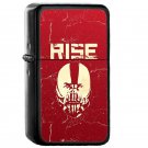 Rise - Oil Windproof Flip Top Black Lighters Briquet Encendedor