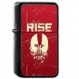 Rise - Oil Windproof Flip Top Black Lighters Briquet Encendedor
