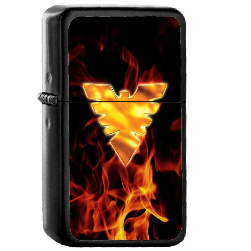 Rise From The Ashes - Oil Windproof Flip Top Black Lighters Briquet Encendedor