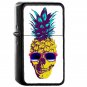 Pineapple Skull - Oil Windproof Flip Top Black Lighters Briquet Encendedor