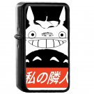 My Neighbor Totoro Obey Japanese Anime - Oil Windproof Flip Top Black Lighters Briquet Encendedor